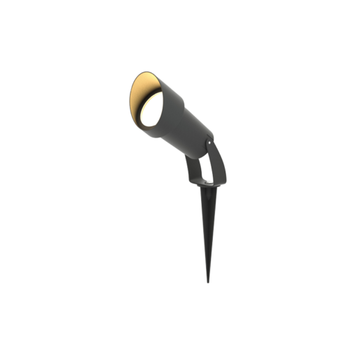 it-Lighting Shafer Φωτιστικό Σποτ Τοίχου/Καρφί Κήπου Ανθρακί 1xGU10 D:27cmx18cm (80600144)