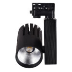 InLight Σποτ τριφασικής ράγας LED 30W 3000K σε μαύρη απόχρωση D:10cmX20cm (T00801-BL)