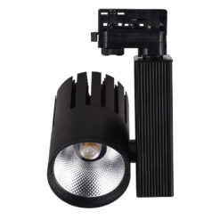 InLight Σποτ τριφασικής ράγας LED 30W 3000K σε μαύρη απόχρωση D:10cmX20cm (T00801-BL)