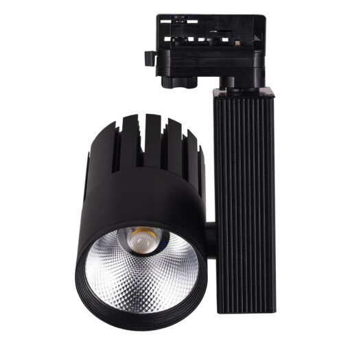InLight Σποτ τριφασικής ράγας LED 30W 3000K σε μαύρη απόχρωση D:10cmX20cm (T00801-BL)