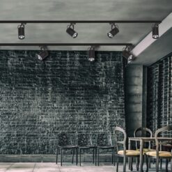 InLight Σποτ τριφασικής ράγας LED 10W 3000K σε μαύρη απόχρωση D:10cmX15,5cm (T01001-BL)