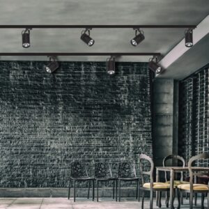 InLight Σποτ τριφασικής ράγας LED 10W 3000K σε μαύρη απόχρωση D:10cmX15,5cm (T01001-BL)