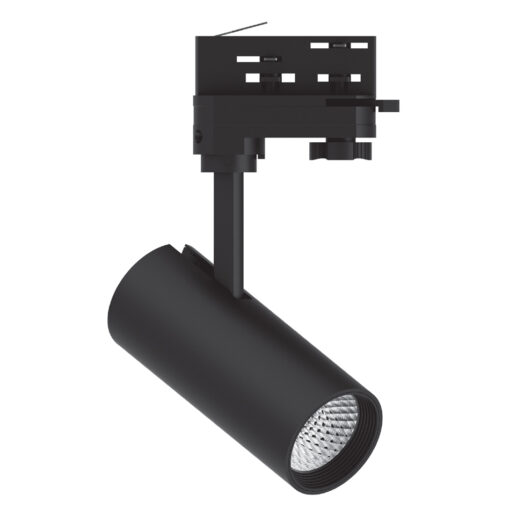InLight Σποτ τριφασικής ράγας LED 10W 4000K σε μαύρη απόχρωση D:10cmX15,5cm (T01002-BL)