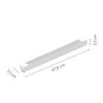 InLight Γραμμικό φωτιστικό LED 35W 3000K για μονοφασική ράγα σε λευκή απόχρωση D:60cmX3,3cm (T02701-WH)