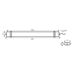 Led Γραμμικό Στεγανό Φωτιστικό 69cm 30W 4000K 230VAC 2760lm IP66 ACA – TETE3040