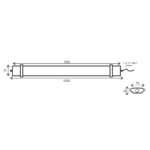 LED Γραμμικό Στεγανό Φωτιστικό 130cm 60W ACA 5420lm 120° 4000K IP66 – TETE6040