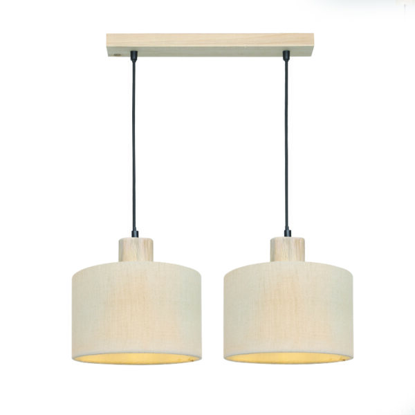 ΚΡΕΜΑΣΤΟ ΦΩΤΙΣΤΙΚΟ  2ΧΕ27 CHIOS ΚΡΕΜ ΥΦΑΣΜΑ+ΞΥΛΟ 50X22XH130CM ACA – TF20862PC