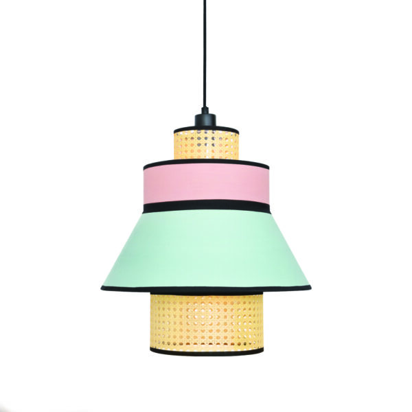 ΚΡΕΜΑΣΤΟ ΦΩΤΙΣΤΙΚΟ 1ΧΕ27 JAPAN ΡΟΖ-ΜΕΝΤΑ ΥΦΑΣΜΑ+ΨΑΘΑ ΡΑΤΑΝ D42XH190CM ACA – TF20881P