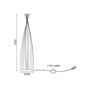 ΕΠΙΔΑΠΕΔΙΟ ΦΩΤΙΣΤΙΚΟ 1ΧΕ27 BAMBOO D30XH100CM SERIFOS ACA DECOR   – TF661F100BO