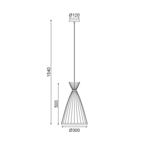 ΚΡΕΜΑΣΤΟ ΦΩΤΙΣΤΙΚΟ 1ΧΕ27 BAMBOO D30XH154CM SERIFOS ACA DECOR  – TF661P30BO