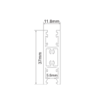 ΜΙΝΙ ΜΑΓΝΗΤΙΚΗ ΡΑΓΑ UP/DOWN 24V DC 2Μ ΜΑΥΡΗ ACA – TMUD2MB