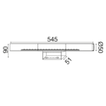 Επιτοίχιο Φωτιστικό LED 13W 4000K 980lm IP44 Νίκελ ACA – TNK75180413W