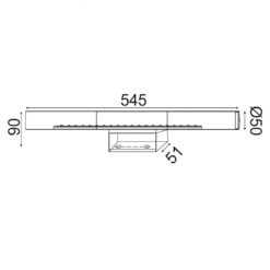 Επιτοίχιο Φωτιστικό LED 13W 4000K 980lm IP44 Νίκελ ACA – TNK75180413W