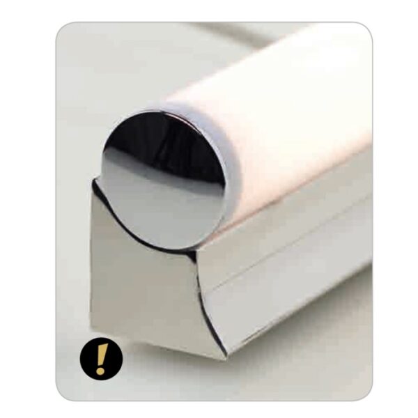 Επίτοιχο Φωτιστικό LED 15W IP44 Λευκό + Χρώμιο ACA DECOR  Θερμό Λευκό 3200K – TNK7518315W