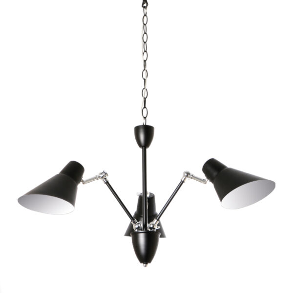 ΚΡΕΜΑΣΤΟ Φ/Σ 3ΧΕ27 ΜΕΤΑΛΛΙΚΟ ΜΑΥΡΟ/ΧΡΩΜΙΟ Φ72ΧΗ120CM ACA – TNK854573PB