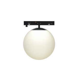 ΜΙΝΙ ΜΑΥΡΟ ΜΑΓΝΗΤΙΚΟ ΦΩΤΙΣΤΙΚΟ 24V DC 7W 3000K 650LM 230° RA90 5YRS Φ100ΜΜ ΟΠΑΛ ΓΥΑΛΙ ACA – TOB730B