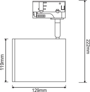 ΦΩΤΙΣΤΙΚΟ ΣΠΟΤ ΡΑΓΑΣ ΤΡΙΦΑΣΙΚΟ 4 ΚΑΛΩΔΙΩΝ ΣΕ ΓΚΡΙ ΧΡΩΜΑ  1xGU10 ACA – TS68AR4CG