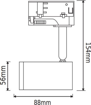 ΦΩΤΙΣΤΙΚΟ ΣΠΟΤ ΡΑΓΑΣ ΤΡΙΦΑΣΙΚΟ 4 ΚΑΛΩΔΙΩΝ ΣΕ ΛΕΥΚΟ ΧΡΩΜΑ 1xGU10 ACA – TS68GU4CW