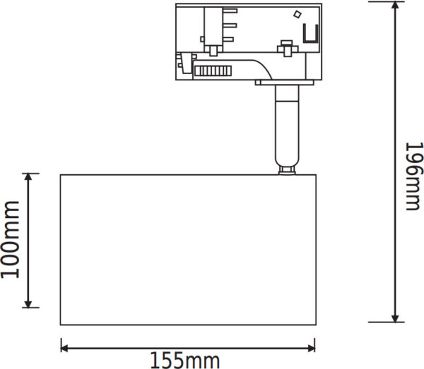 ΦΩΤΙΣΤΙΚΟ ΣΠΟΤ ΡΑΓΑΣ ΤΡΙΦΑΣΙΚΟ 4 ΚΑΛΩΔΙΩΝ ΣΕ ΛΕΥΚΟ ΧΡΩΜΑ 1X E27 PAR 30 ACA – TS68PAR4CW