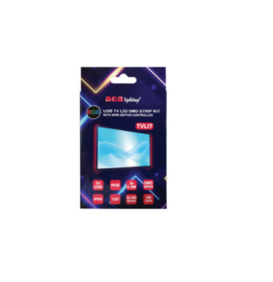 Σετ LED Ταινίας 2×0.5m Πολύχρωμη RGB 5V για Τηλεόραση με USB ACA IP65 2×2.4W  – TVLIT