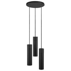 Nordlux Tilo 3-Spot Κρεμαστό Μαύρο GU10  Μεταλλικό/Ξύλο –  2010473003