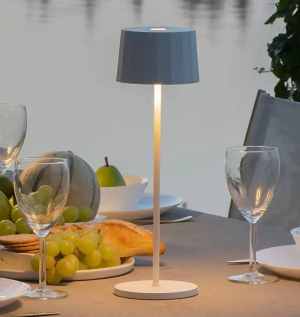 Logica Ασύρματο Επαναφορτιζόμενο Φωτιστικό Πορτατιφ LED 2.2W Twiggy Less Λευκό IP65 Dimmable Θερμό Λευκό 2700Κ-3000Κ 2-MC42754