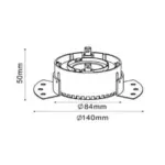 ΣΠΟΤ ΧΩΝEYTO FRAMELESS ΣΤΑΘΕΡΟ Φ78mm 1xMR16/GU10 ME ANAKΛΑΣΤΗΡΑ  ΛΕΥΚΟ UNIVERSE – 1-U008099