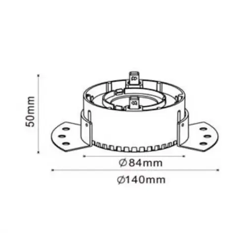 ΣΠΟΤ ΧΩΝEYTO FRAMELESS ΣΤΑΘΕΡΟ Φ78mm 1xMR16/GU10 ME ANAKΛΑΣΤΗΡΑ  ΛΕΥΚΟ UNIVERSE – 1-U008099
