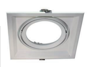 ΣΠΟΤ ΧΩΝEYTO ΚΙΝΗΤΟ 185X185mm 1XAR111/GU10  ΑΛΟΥΜΙΝΙΟ ΛΕΥΚΟ UNIVERSE – 1-U008167