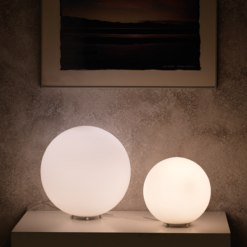 ACA DECOR   – Επιδαπέδιο Φωτιστικό 1ΧΕ27 Λευκό Γυαλί + Πλαστικό Φ25 V2010251TW