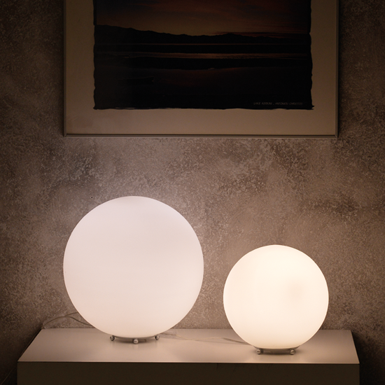 ACA DECOR   – Επιδαπέδιο Φωτιστικό 1ΧΕ27 Λευκό Γυαλί + Πλαστικό Φ25 V2010251TW