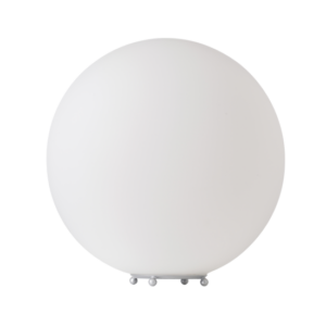 ACA DECOR   – Επιδαπέδιο Φωτιστικό 1ΧΕ27 Λευκό Γυαλί + Πλαστικό Φ35ΧΗ35cm