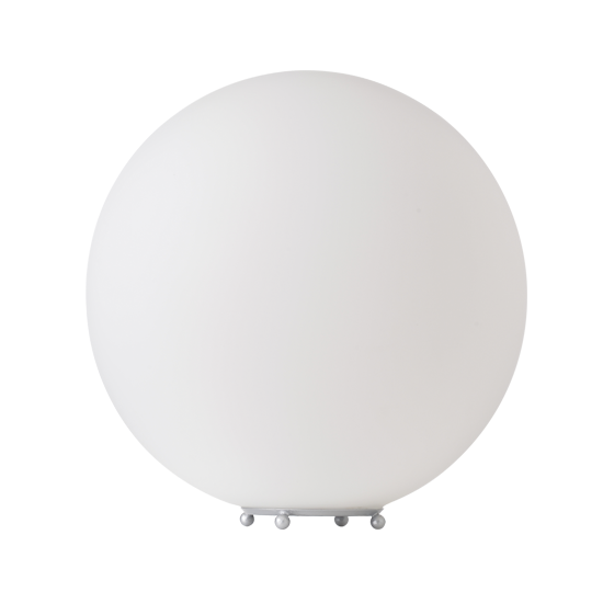 ACA DECOR   – Επιδαπέδιο Φωτιστικό 1ΧΕ27 Λευκό Γυαλί + Πλαστικό Φ35ΧΗ35cm