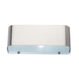 Απλίκα Φωτιστικό Τοίχου 1XG9 Μεταλλικό Νίκελ με Γυαλί ACA DECOR   – V280071W