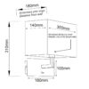 Απλίκα 1xE27 με Μαύρο Υφασμάτινο Αμπαζούρ ACA DECOR   – V29232WBC