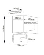 Απλίκα 1xE27 με Μαύρο Υφασμάτινο Αμπαζούρ ACA DECOR   – V29232WBC