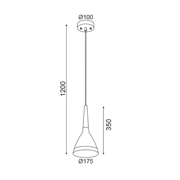 Κρεμαστό Φωτιστικό 1ΧΕ27 Τσιμέντο + Ξύλο Φ175 ACA DECOR   – V35142