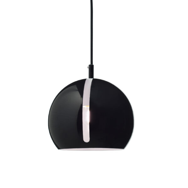 Κρεμαστό Φωτιστικό 1xΕ27 Μεταλλικό Μαύρο Φ200 ACA DECOR  – V36037BK