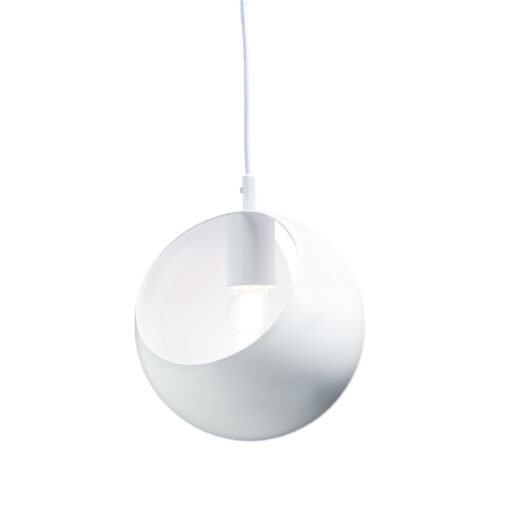 Κρεμαστό Φωτιστικό 1xΕ27 Μεταλλικό Λευκό Φ200 ACA DECOR – V36037WH