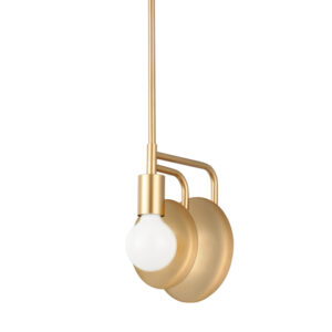 Κρεμαστό Φωτιστικό 1ΧΕ27 Μεταλλικό Αντικέ Ορείχαλκος ACA DECOR   – V362981P