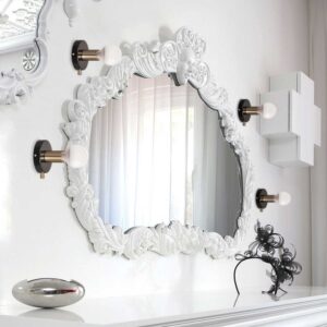 Επιτοίχιο Φωτιστικό 1ΧΕ27 Μεταλλικό Μαύρο + Ορείχαλκος  Φ120 ACA DECOR   – V36382BP