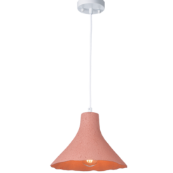 ACA DECOR – Κρεμαστό Φωτιστικό 1ΧΕ27 Ροζ Πηλός Φ25ΧΗ120cm