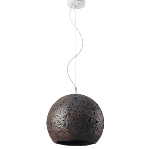 ACA DECOR   – Κρεμαστό Φωτιστικό 1ΧΕ27 Καφέ Πηλός Φ35 V372351PBN