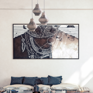 ACA DECOR   – Κρεμαστό Φωτιστικό 1ΧΕ27 Καφέ Πηλός Φ25ΧΗ120cm