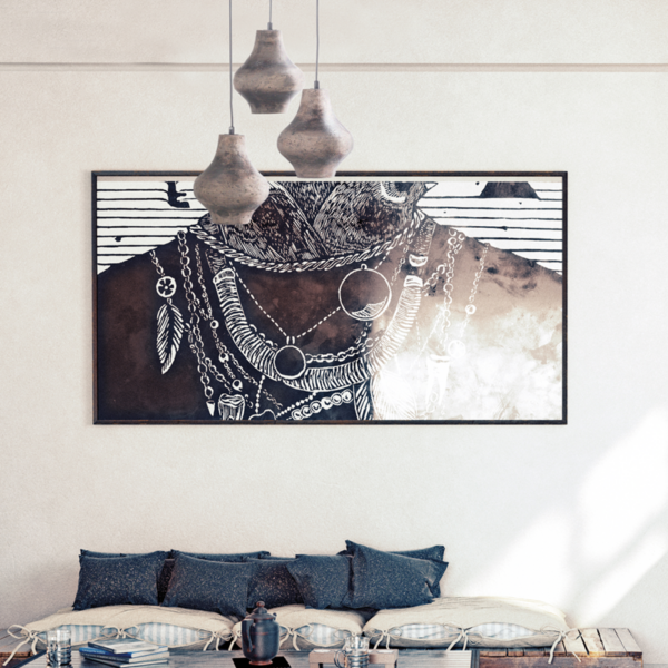 ACA DECOR   – Κρεμαστό Φωτιστικό 1ΧΕ27 Καφέ Πηλός Φ25ΧΗ120cm