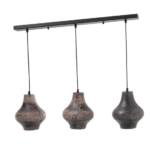 ACA DECOR  – Κρεμαστό Φωτιστικό 3ΧΕ27 Καφέ Πηλός Φ20Χ84ΧΗ120cm