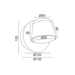 ΕΠΙΤΟΙΧΟ ΦΩΤΙΣΤΙΚΟ LED 8W 3000K 640LM ΛΕΥΚΟ ΜΕΤ/ΚΟ 12X12X13CM LUCIDO ACA – V83LEDW13WH