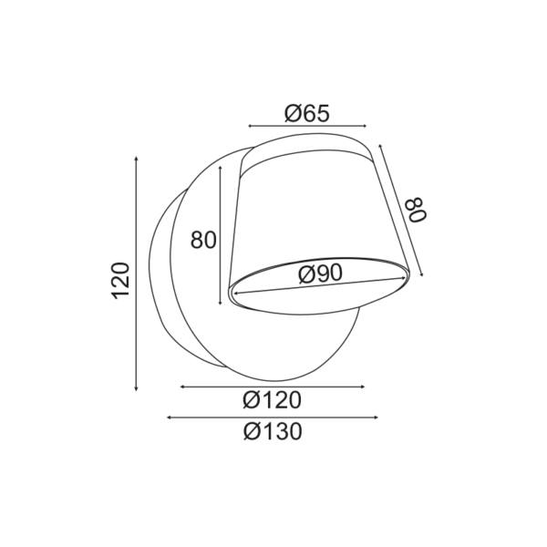 ΕΠΙΤΟΙΧΟ ΦΩΤΙΣΤΙΚΟ LED 8W 3000K 640LM ΛΕΥΚΟ ΜΕΤ/ΚΟ 12X12X13CM LUCIDO ACA – V83LEDW13WH