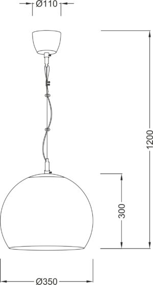 Κρεμαστό Φωτιστικό 1ΧΕ27 Γυαλιστερό Λευκό Γυαλί ACA DECOR  – V9027C
