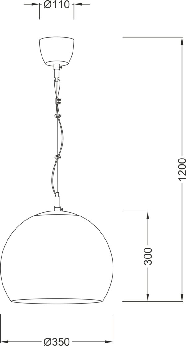 Κρεμαστό Φωτιστικό 1ΧΕ27 Γυαλιστερό Λευκό Γυαλί ACA DECOR  – V9027C